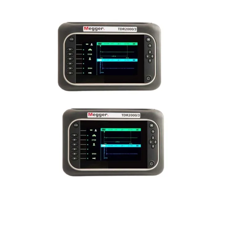 Megger TDR2000/3  Dual Channel Comm s - Compact Time Domain Reflectometer (Cable Fault Locator) with Mini-Clip Test Leads