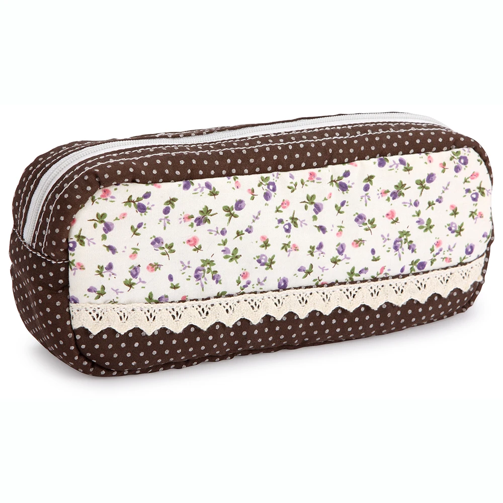 High Quality Custom Cotton Cute Pencil Pouch For Girl School Stationery Item