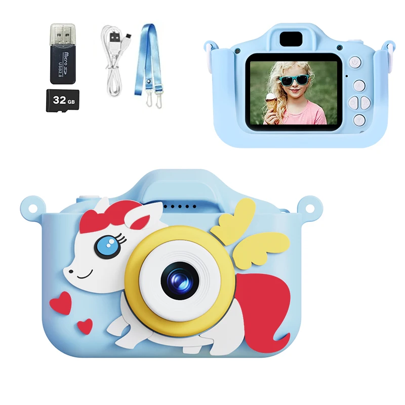 SKU2 HD Kids Camera Digital Camera Child Mini Cheap Kids Digital Camera as Birthday Christmas Gift for Boys Girls