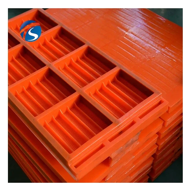 Coal and mining use High wear resistance polyurethane screen polyurethane strip seam dewatering sieve plate