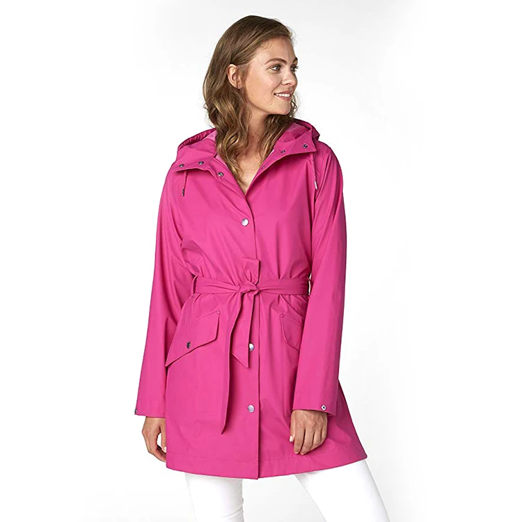 Женский непроницаемый длинный дождевик из искусственной кожи в британском стиле для взрослых