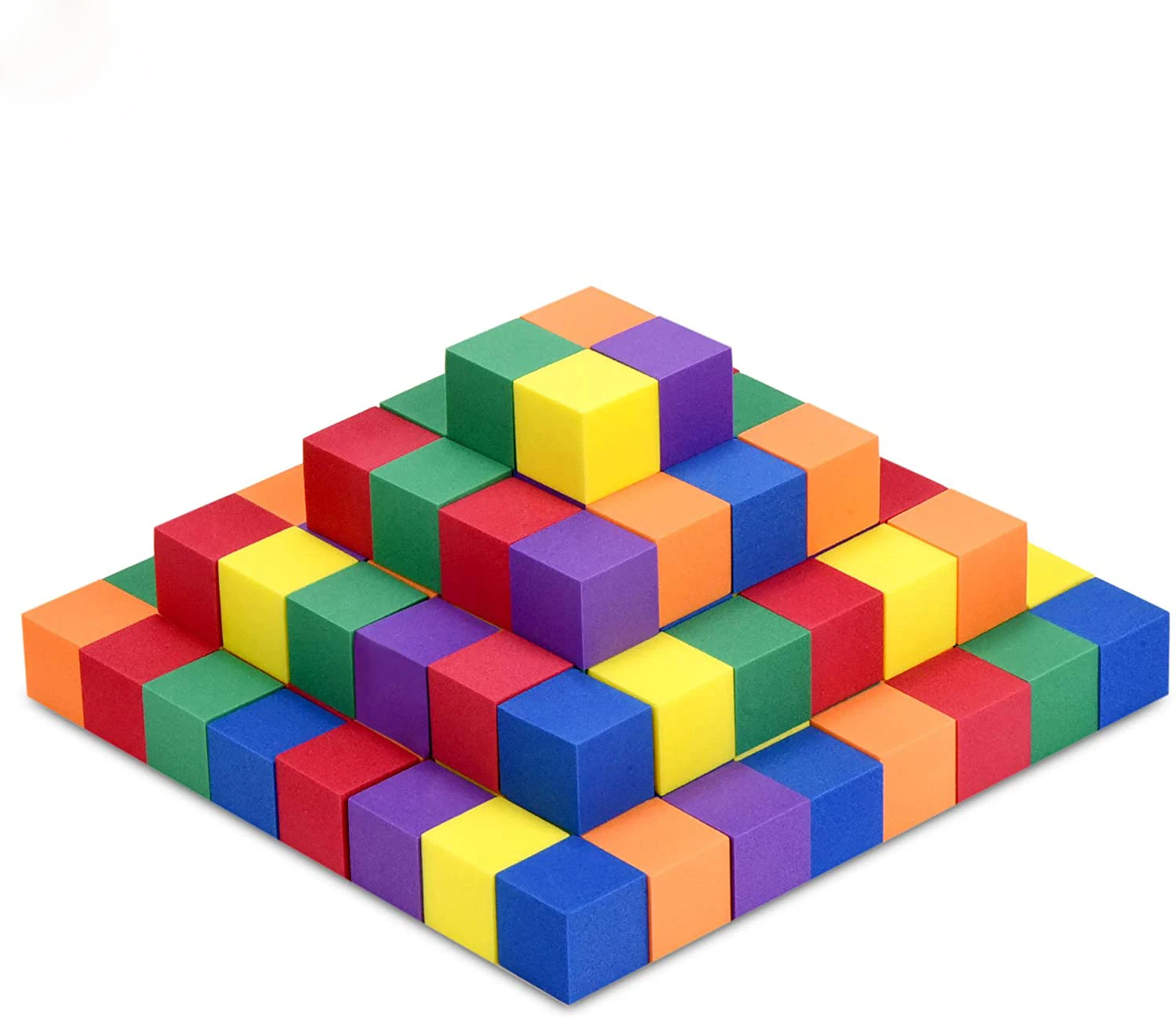 120 pieces Eco-friendly Children Educational Toys Foam Counting Color Cubes for Kids EVA Foam Building Blocks