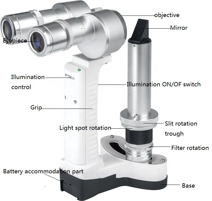 portable Veterinary Slit lamp  BL-5000   for animals CE ISO certificate