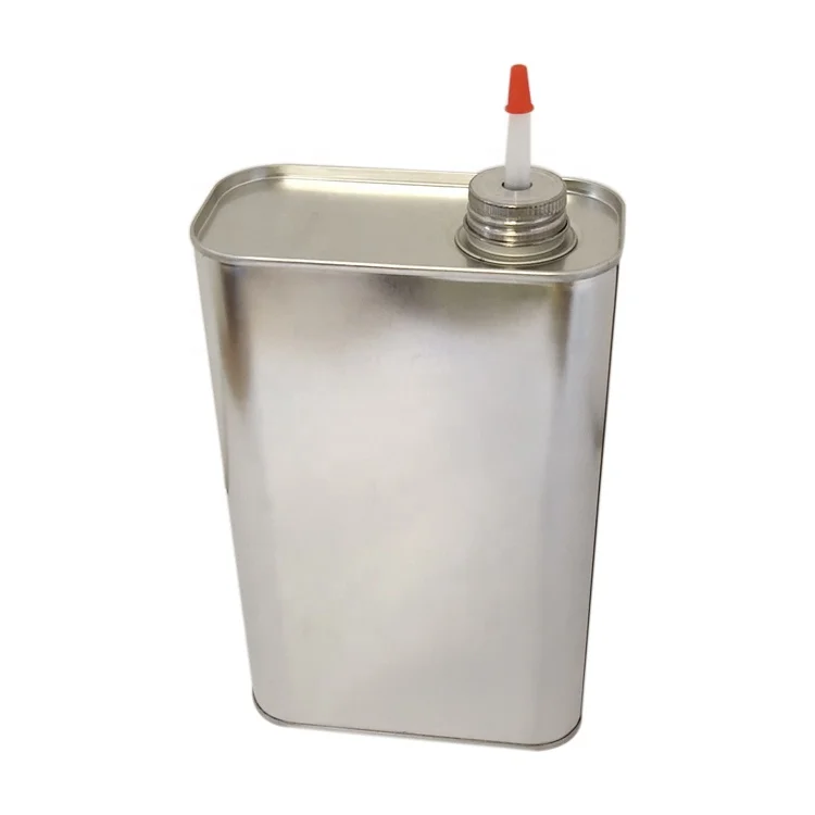 1 литр пустой квадратный клей жестяная банка с винтовой крышкой и уплотнением