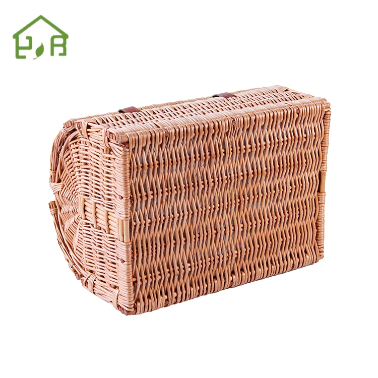 Wholesale set for 4 waterproof cooler wicker Picnic basket