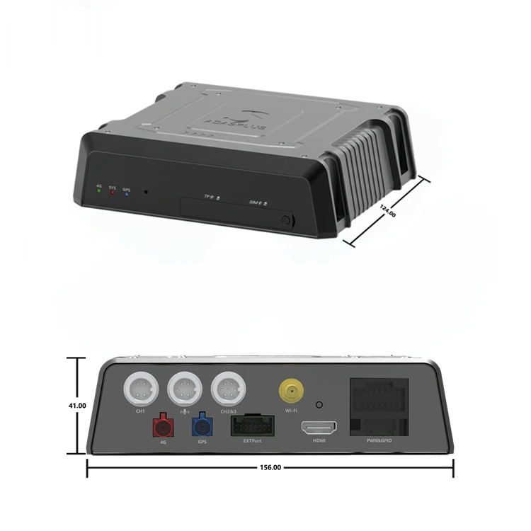 ADAS DMS HD 1080P MDVR GPS WIFI 3CH HDD 4G Mobile DVR bus с программным обеспечением