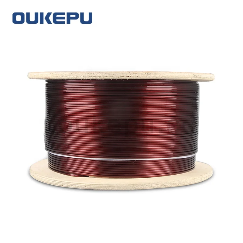 New machine grade rectangular copper enamelled wire for magnetic coil