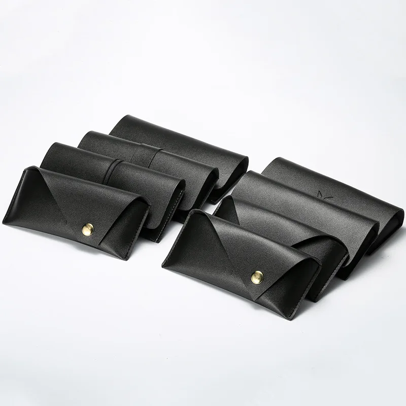 High luxury glasses case leather custom logo pu cover for
