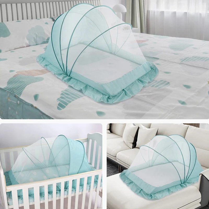 High Quality Newborn Foldable Crib Baby Travel Tent Portable Folding Crib Baby Bed Mosquito Net