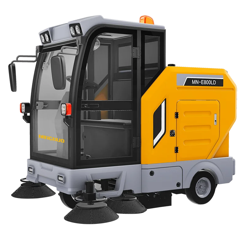 electric auto dumping sweeper