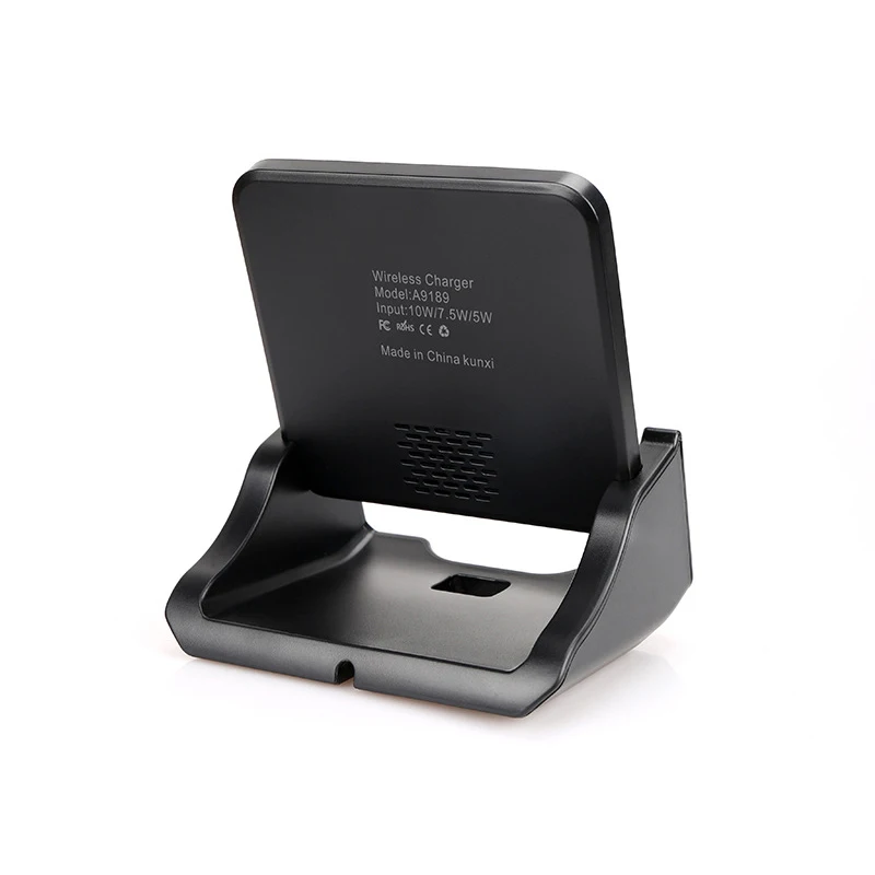 universal wireless charger stand for iphone samsung galaxy usb type-c Qi 10w fast charging desk wireless charger pad