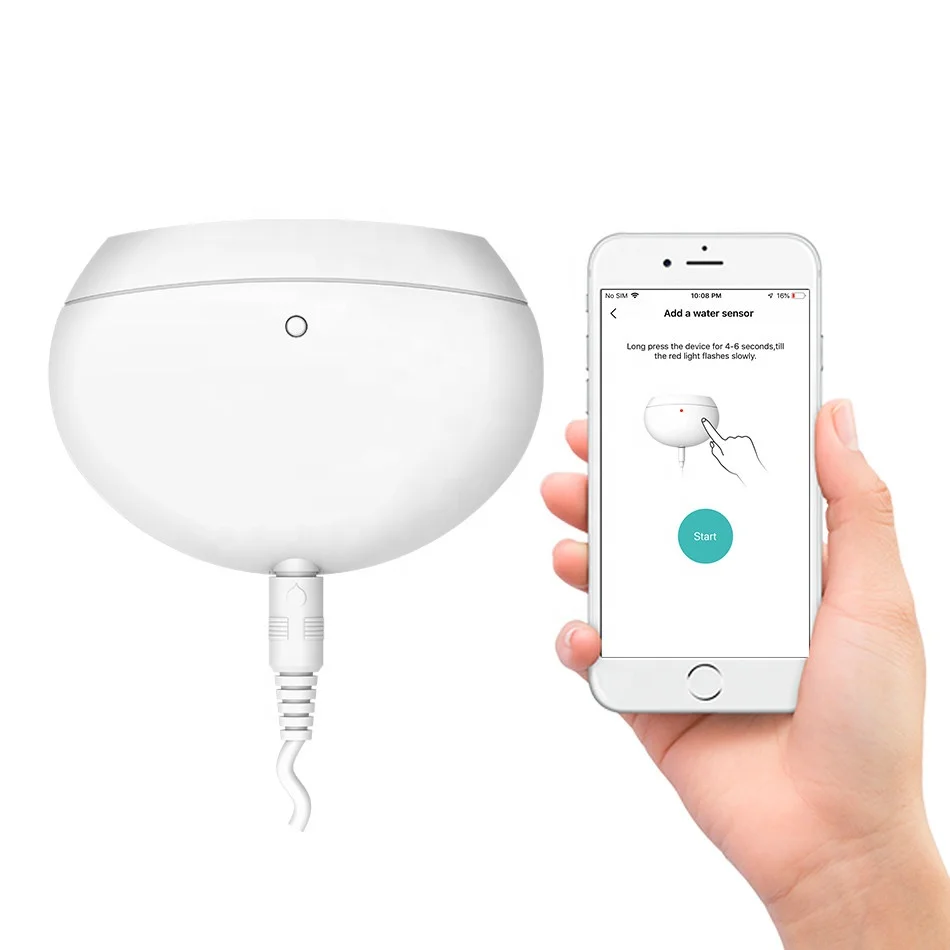 zigbee water leak detector for Konke smart home security alarm system