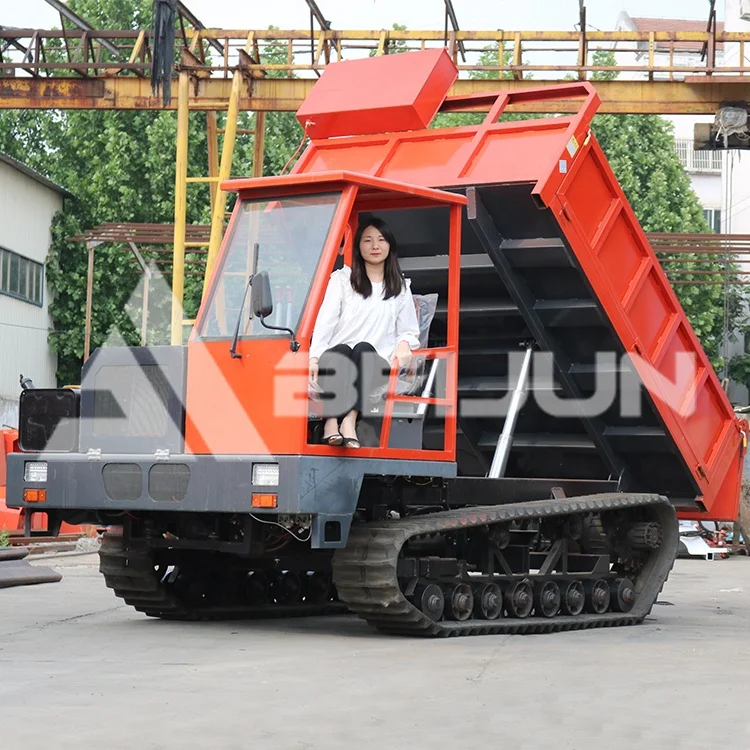 6 tons 8ton 10ton 50 hp Hydraulic Weichai Engine Crawler Dumper Truck With CE