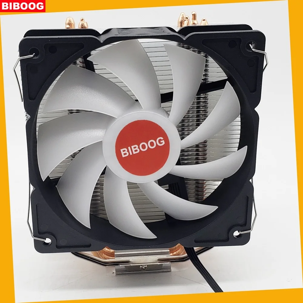 cooler RGB Fan 120mm PWM 4 Pin 4 Heat Pipes Cooler