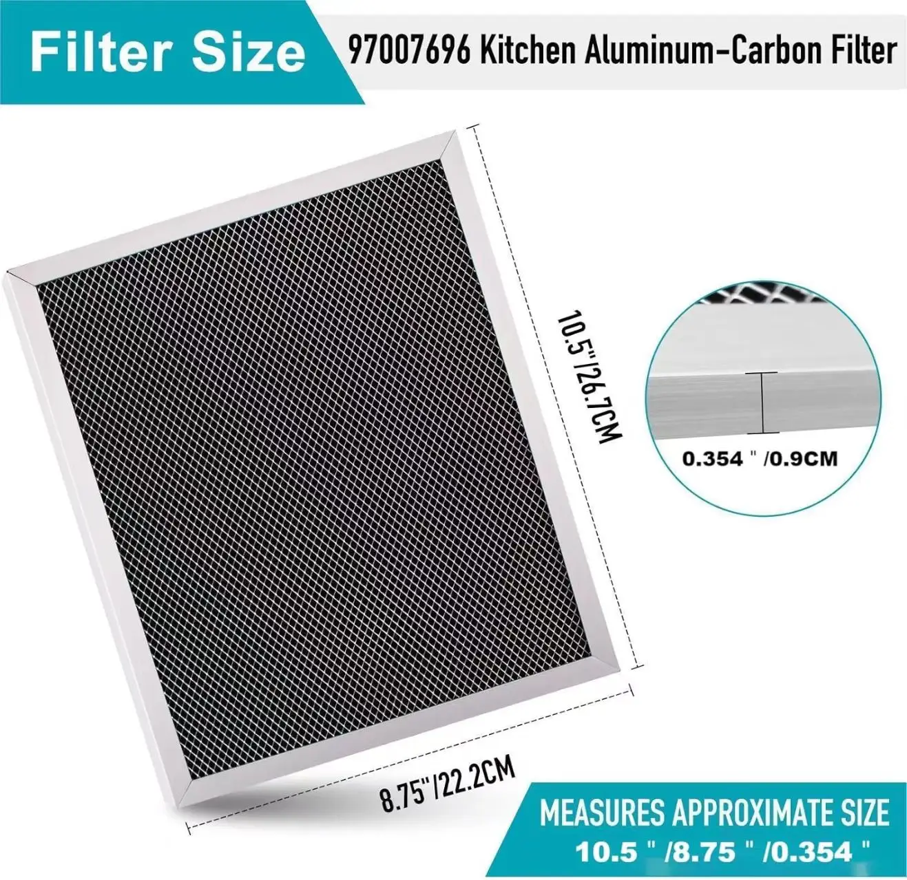 Range Hood Charcoal Filter High Efficiency Upgraded Replacement Filter