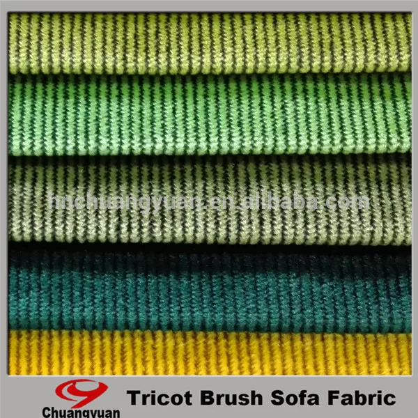 Wholesale from China Factory 100 Polyester Leotard Warp Knitted Striped Velvet Upholstery Fabric