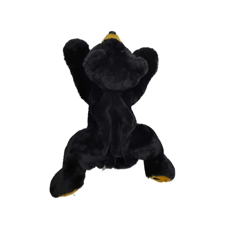 Hot Sale Stuffed Animal Toys Oem Big Huge Squeezable Stuffed Plush Toy Stuffed Animals Plush Toys Black Bear Zipper