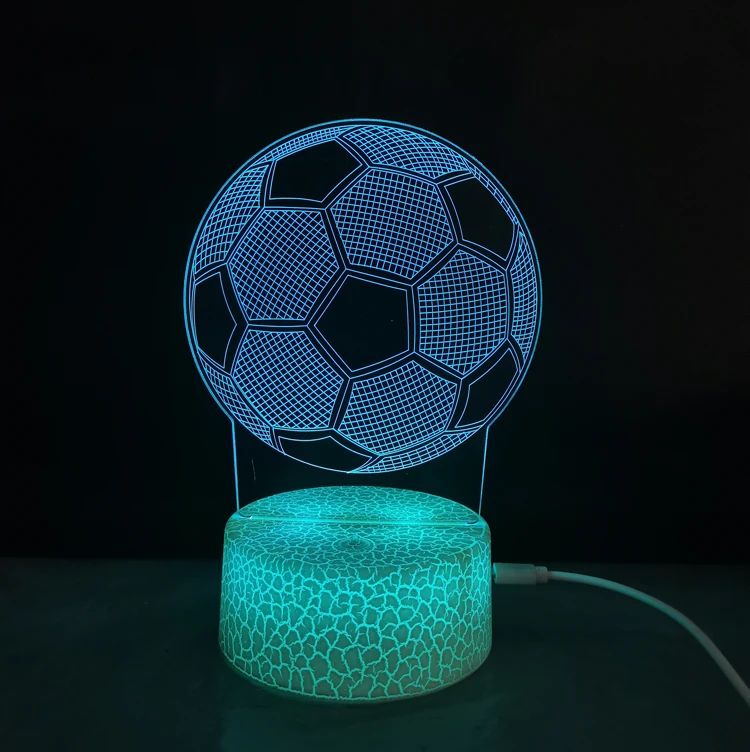 Cartoon Cute Customized shape Acrylic 3D LED Lamp Baby Night Light Sleeping Lighting LED night light base