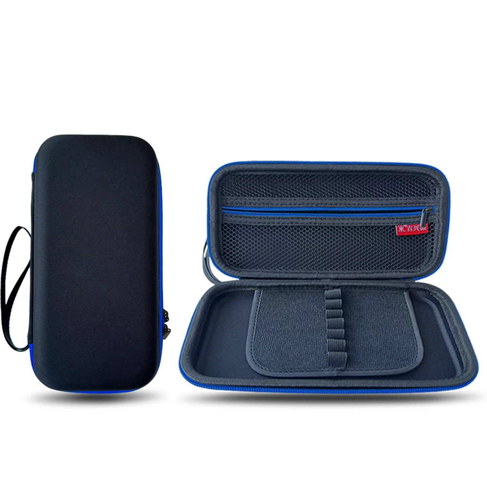 Large capacity pencil case EVA pencil case with blue hard zipper for storing learning supplies