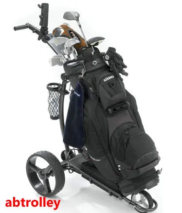 
Perfect design motorized golf trolley with German small motors electric golf pull cart 