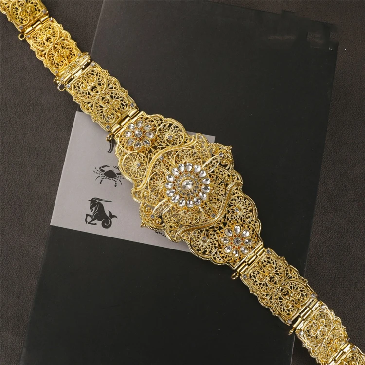 2021 March Hot selling Turkish Ethnic Retro pattern belt for women Caucasus traditional wedding waist chain for women