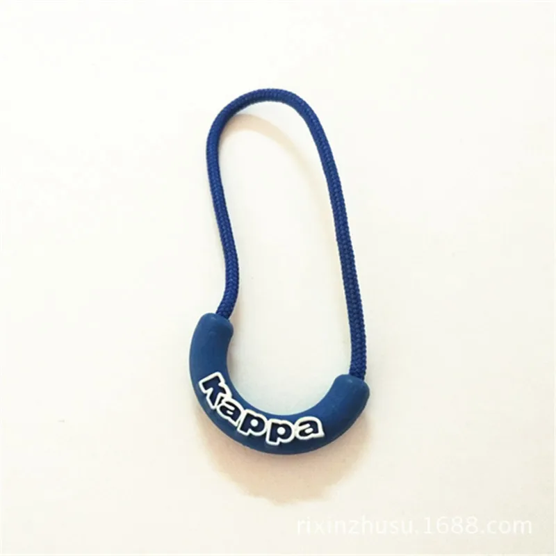 custom rubber zip puller zipper pulls tabs cord slider for outdoor travel clothing backpack