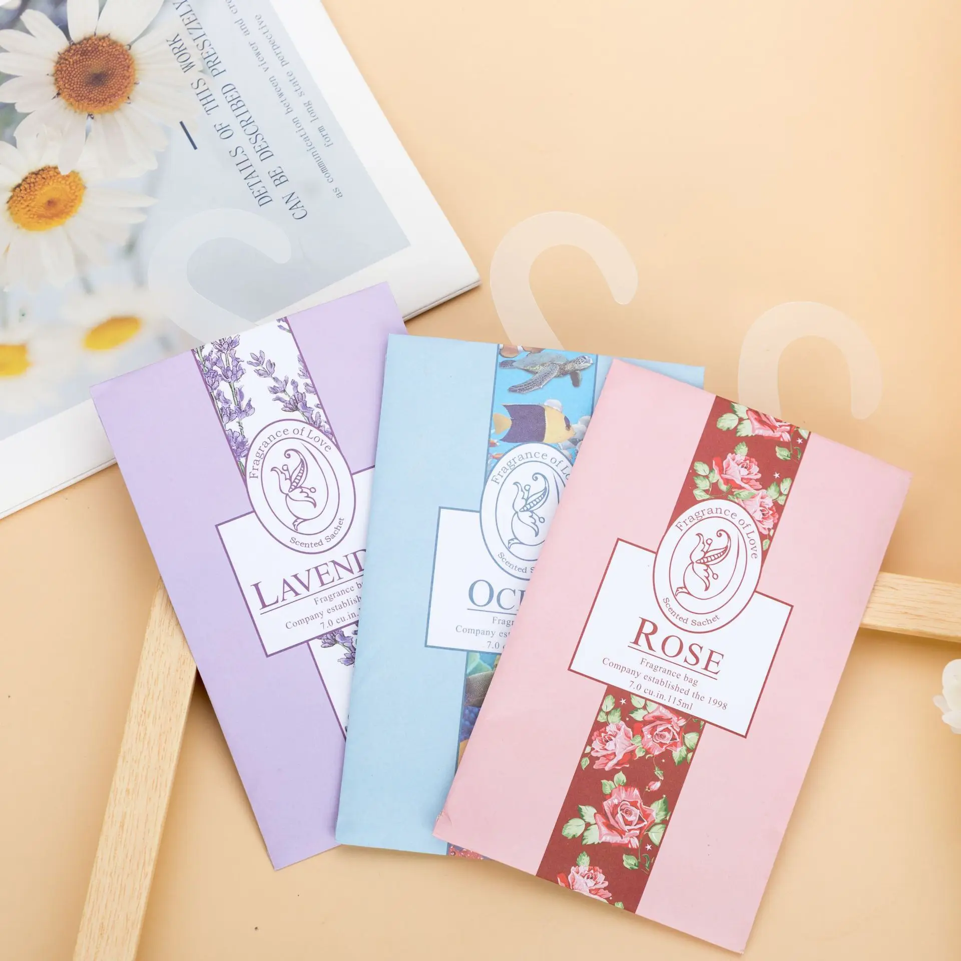 Sachet various scents hanging wardrobe closet fresh air deodorizing odor desiccant sachet