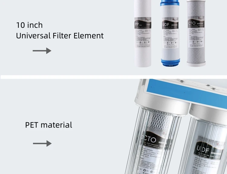 large flow 10inch pp cto udf filter remove sediment wall mounted water filter purifier pre filter water machine for whole house