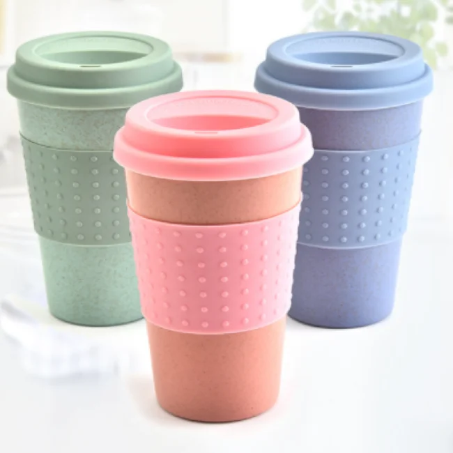 Best Promotion Gift  BPA Free Eco-Friendly    Wheat Straw  Coffee Mug and Cup