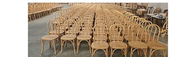 Top Sale Solid Wood Thonet Cross Back Chairs for Banquet Rental Party Event