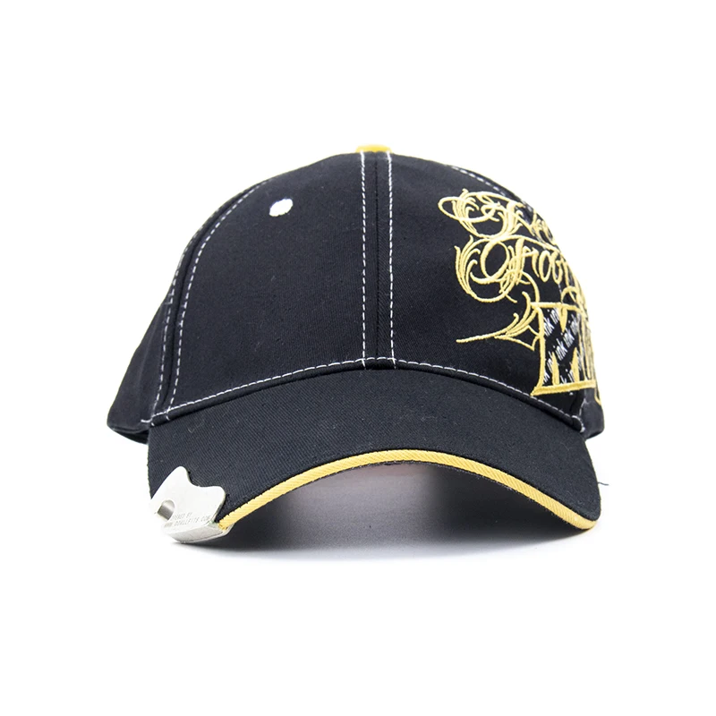 Оптовая продажа дешевая качественная открывалка для бутылок с вышивкой Бейсбольная Шляпа от BSCI Audit Factory Sedex