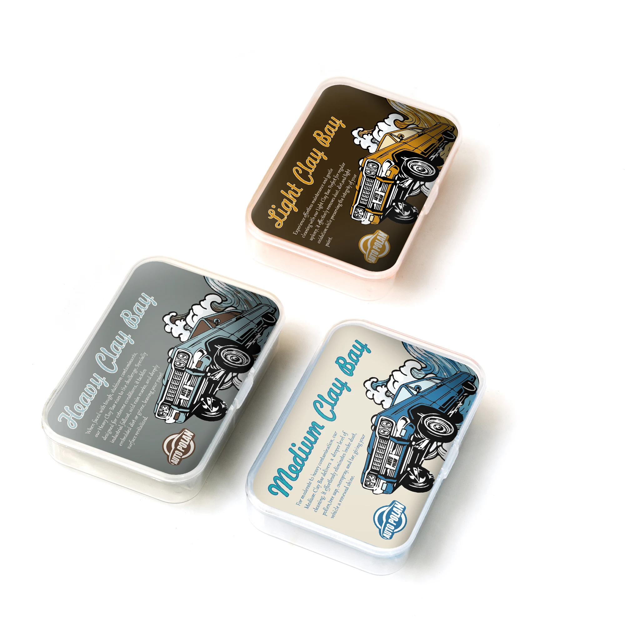 Original best Car clay bar wholesale pad 5 Pack 100g 180g  Premium Grade Clay Bars Auto Detailing Magic Clay Bar Kit