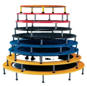 36 Inch Round or Square Kids Adults Mini Trampoline With Handle Bar Fitness Foldable Pad Outdoor Exercise Home Toys Jumping Bed