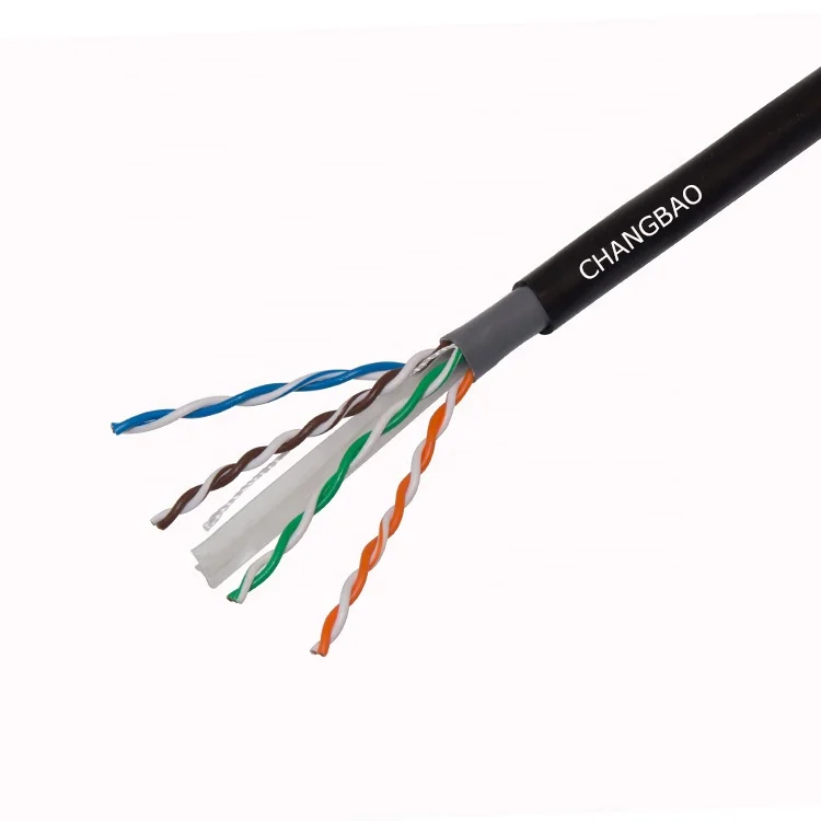 Changbao Dual Jacket 4pair 23AWG UTP FTP Outdoor Lan Network Cat5e Cat6a Cat 6 Ethernet cable