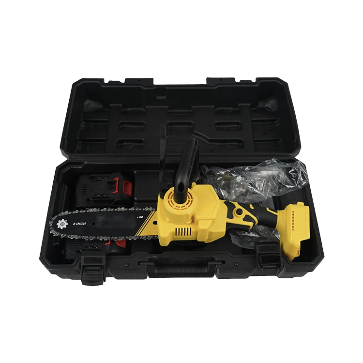 Factory Supply 8 Inch Portable Handheld Mini Electric One-Hand Chainsaw For Tree Cutting