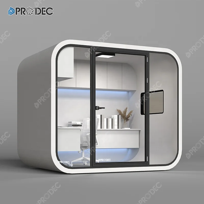 soundproof booth working room telephone cabin outdoor garden training pod 4 person office meeting pod