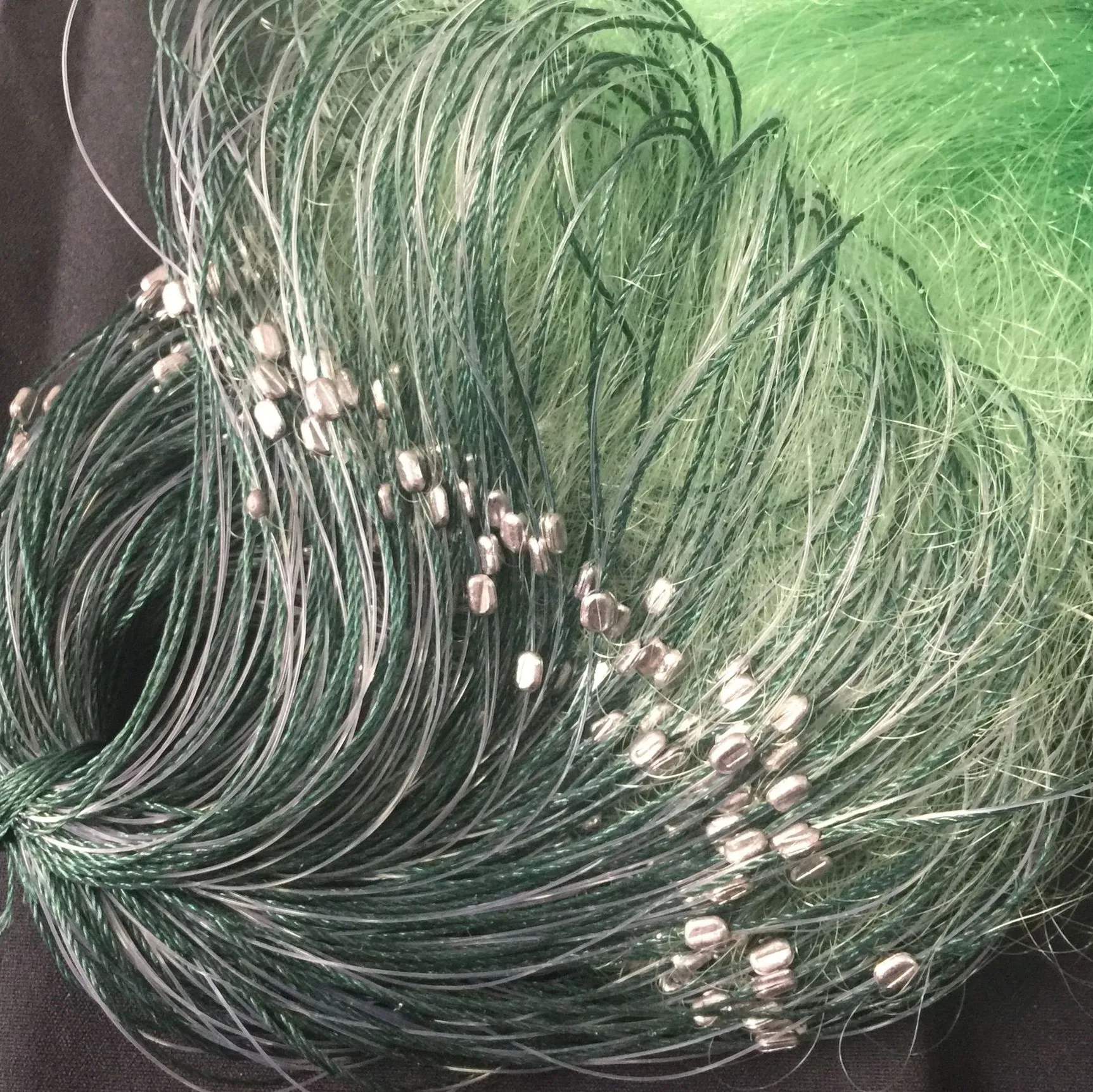 factory selling 3 layer single double knotted nylon monofilament  with floating fish trap Rede De Pesca nylon net 25m gill net