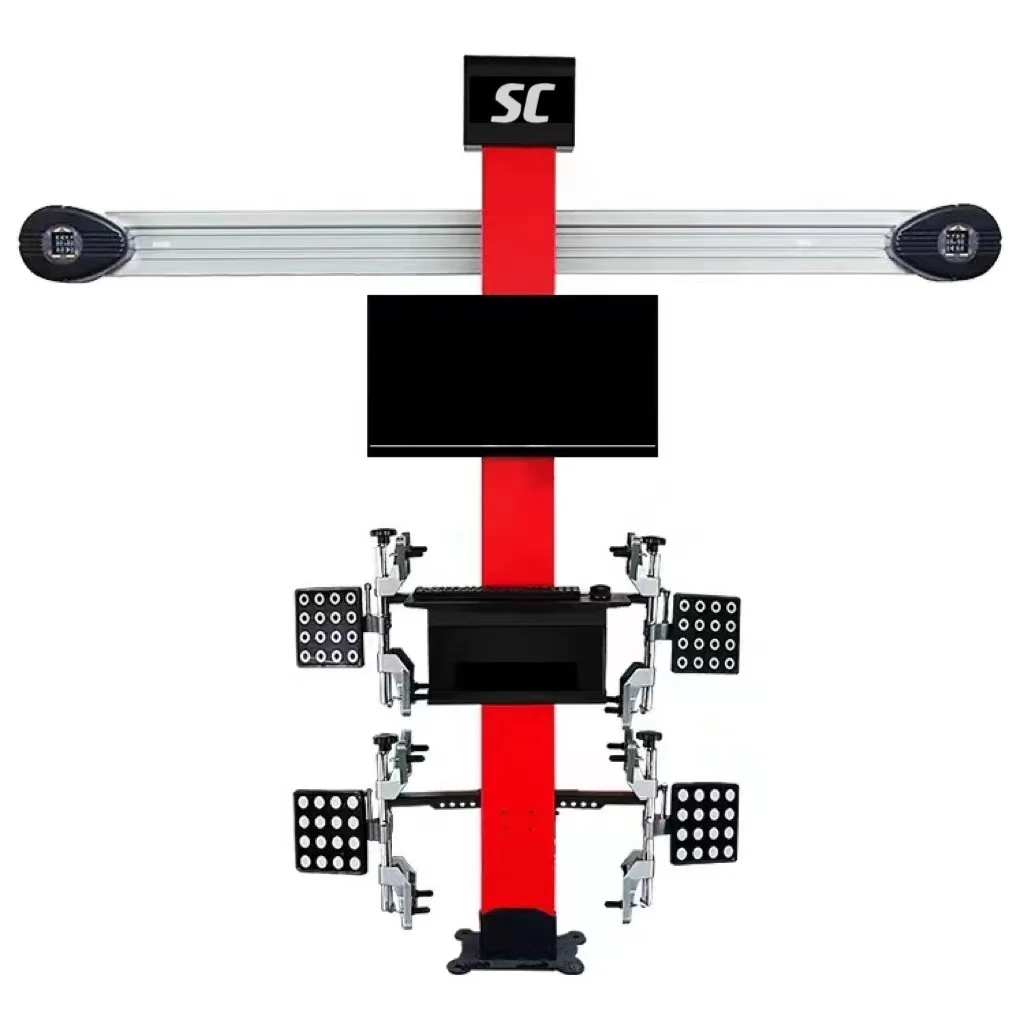 Turntable 3D Wheel Aligner for car Four wheel alignment machine with clamp 11-25 inches
