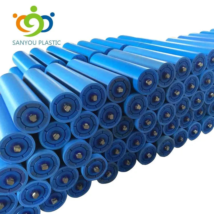 Idler Roller With Uhmw-pe Tapered Conveyor Rollers Wholesale High Speed Polymer Hdpe Conveyor Rollers