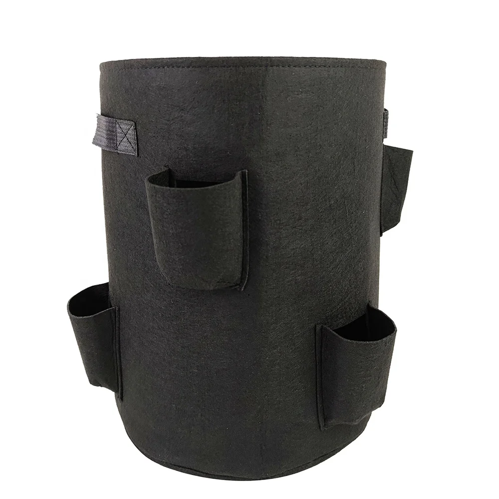 Heavy duty plant bag strawberry grow bags plant nursery growing fabric gallon growing bag for tomato