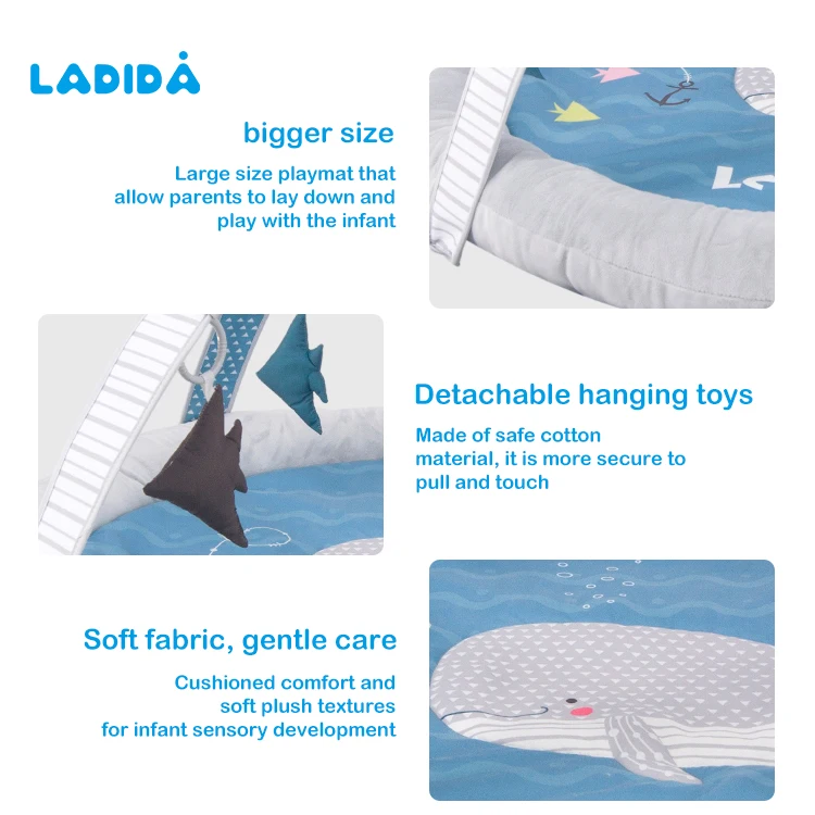 Новое поступление, круглый детский игровой тренажерный зал, экологически чистый игровой коврик для малышей, детский игровой коврик