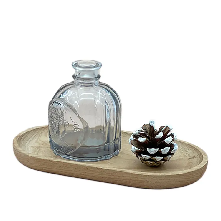 Factory produced 100ml gray thicken bottom aroma fragrance glass reed glass diffuser bottles luxury for daily use