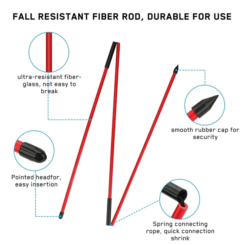 Hot Sale Customized Logo Mini Golf Swing Trainer Golf Accessories Alignment Sticks Foldable