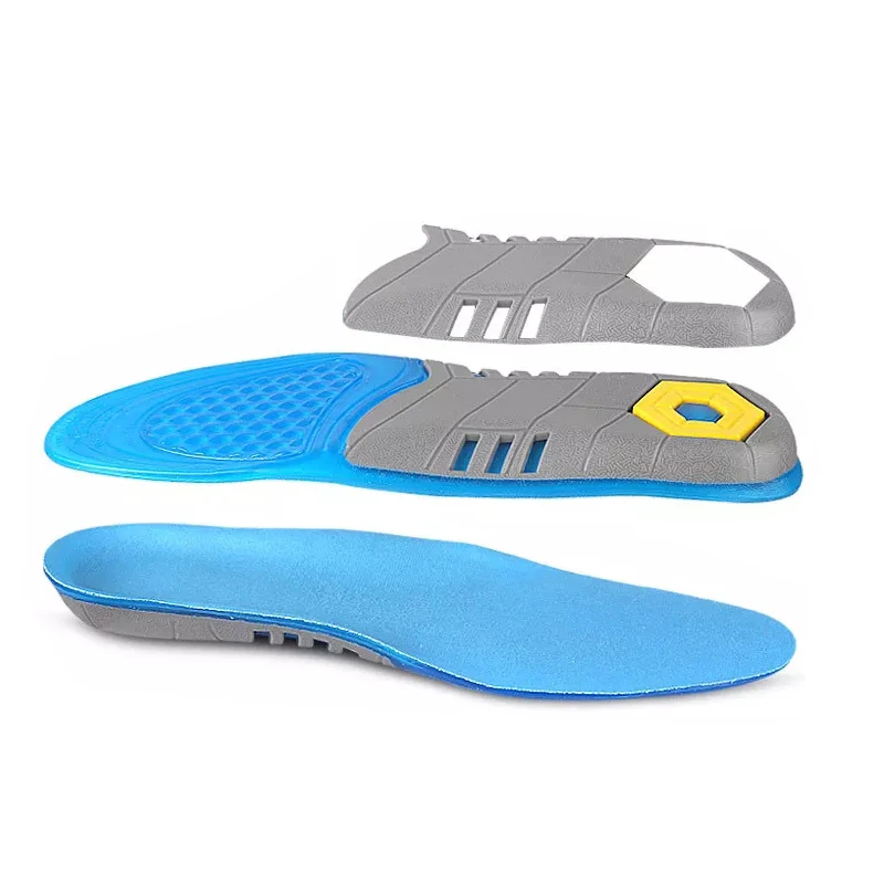 CE Certificate Work Boot Orthotic Cushion Washable TPE Gel Insoles For Sneaker Shoes