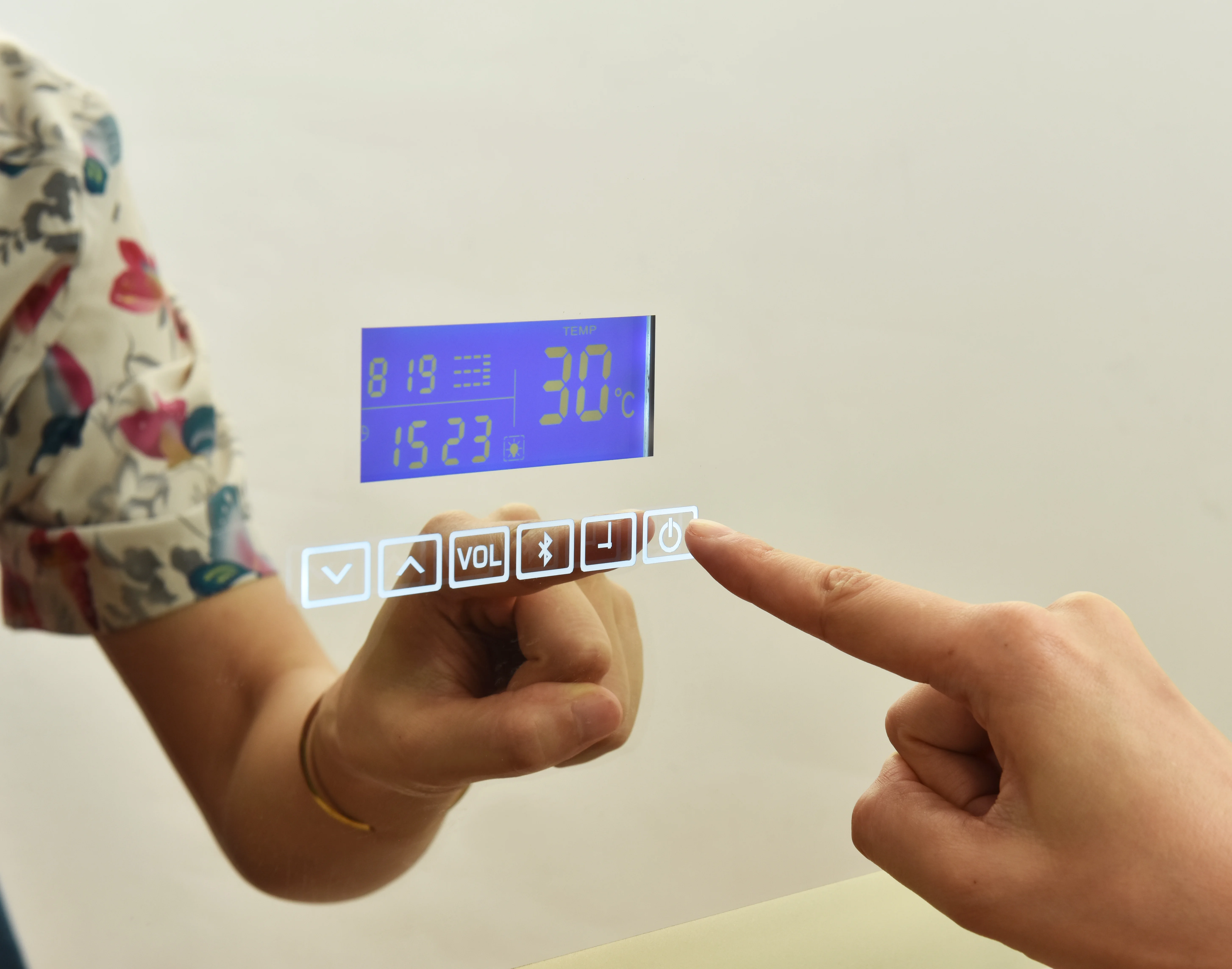 Hot Sale Smart Touch Sensor Anti-fog Wall  Mounted Bathroom LED Mirror Led Light Mirror Smart Mirror Rectang