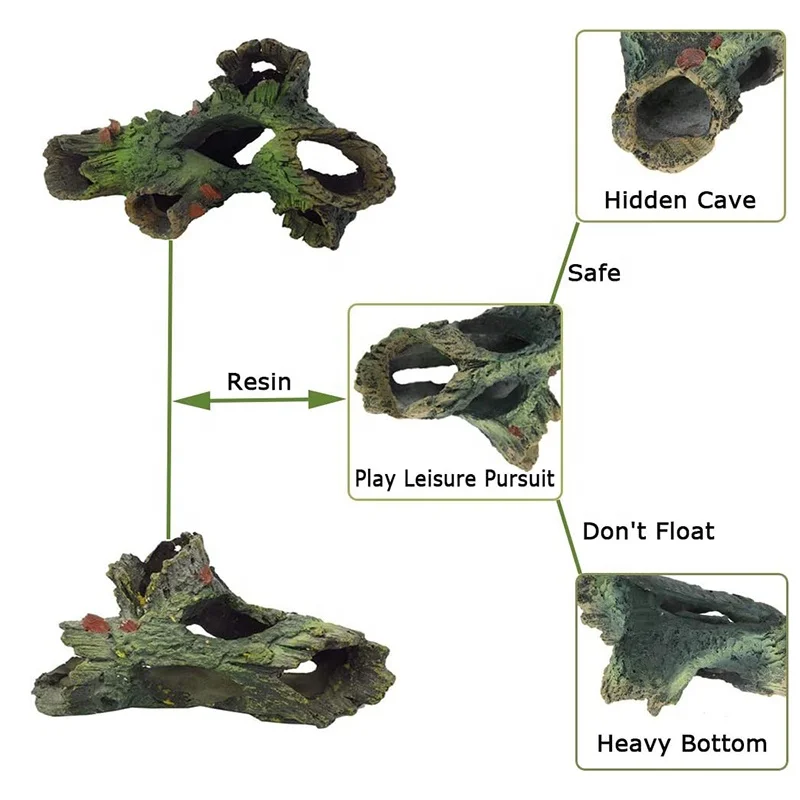 Decaying Trunk Aquarium Betta Fish Ornament Fish Tank Wood Decoration