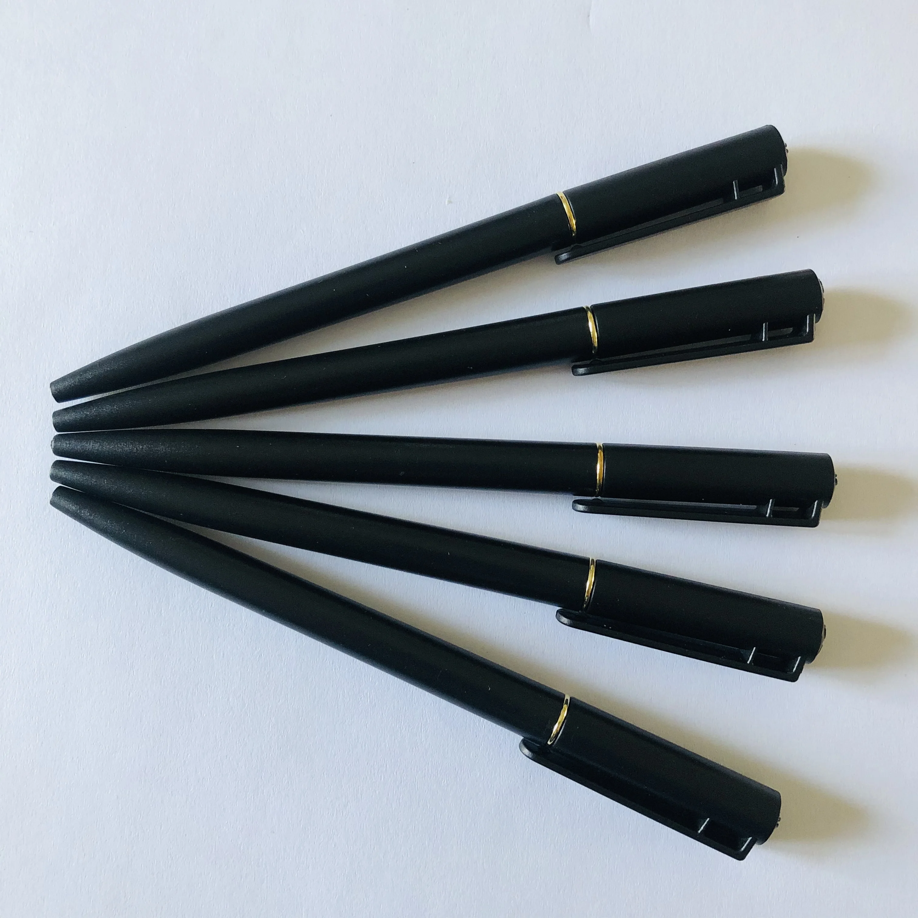 Hot sale plastic slim ballpen Cheap simple Pen Promotion gift Ballpoint Pen Custom Logo printed hotel plastic solid ball pen