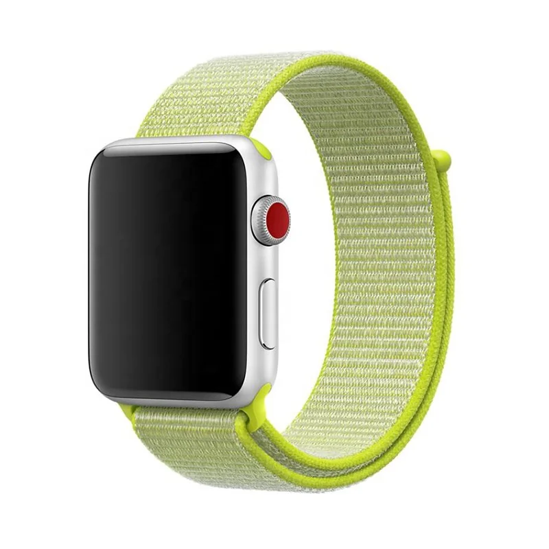 
Hot Sale Nylon Smart Watch Strap For Iwatch 3 4 Lightweight Breathable Soft Nylon Replacement Strap 