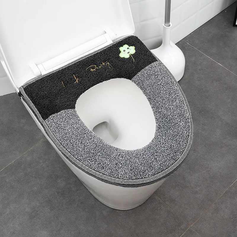 Toilet luminous zipper toilet pad cute cartoon waterproof toilet seat cushion