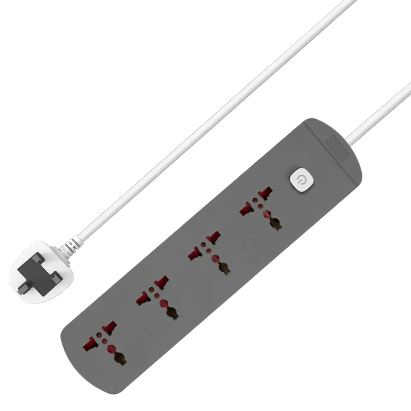 Universal standard 4 way extension socket plugs switch power strip with children protection power strip socket